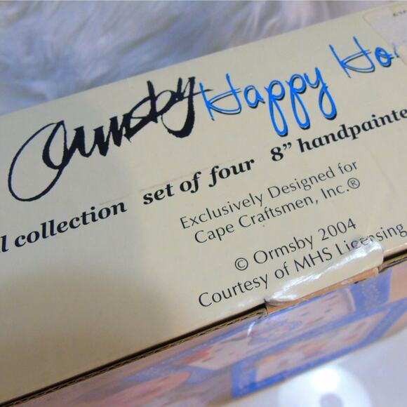 Set (4) ORMSBY Happy Hour TROPICAL PLATES Ceramic Hawaii Jamaica Hurricane Drink - Picture 8 of 10